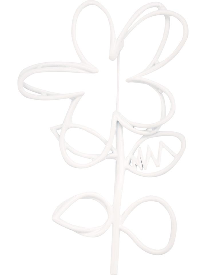 Oscar De La Renta Botanical Scribble Brooch - White