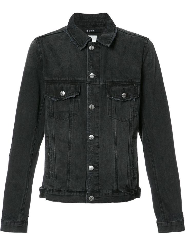 Ksubi Denim Jacket, Men's, Size: Xs, Black, Cotton