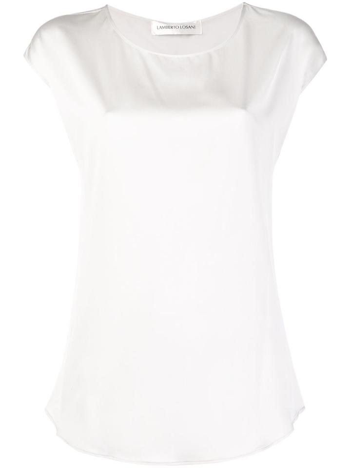 Lamberto Losani Short Sleeved Blouse - White