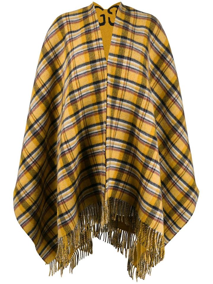 Gucci Reversible Poncho - Yellow