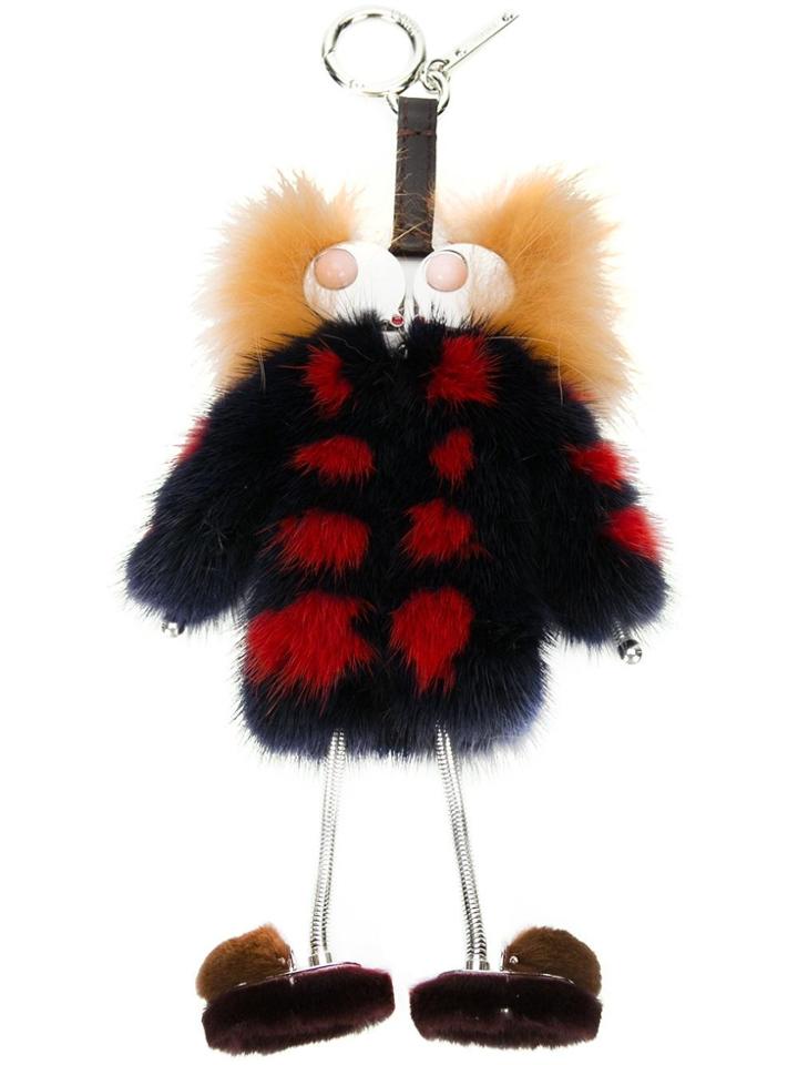 Fendi Witches Fur Bag Charm - Multicolour