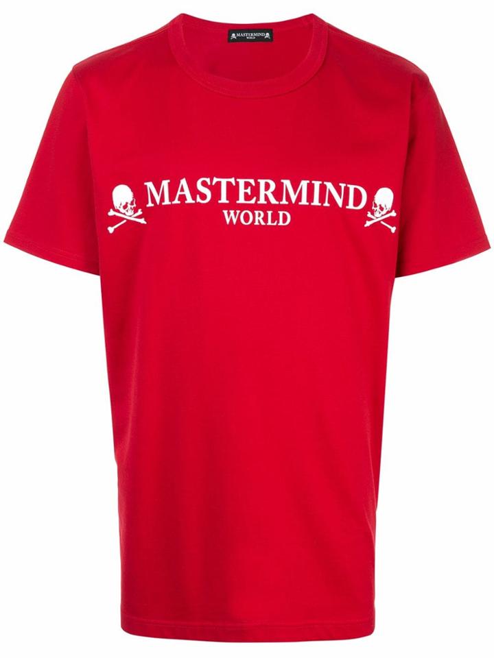 Mastermind World Logo Print T-shirt - Red