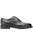 Henderson Baracco Almond Toe Derby Shoes - Black
