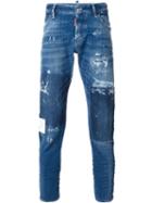 Dsquared2 Sexy Twist Jeans, Men's, Size: 54, Blue, Cotton/spandex/elastane/polyester