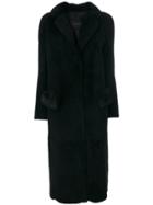 Blancha Single Breasted Coat - Black