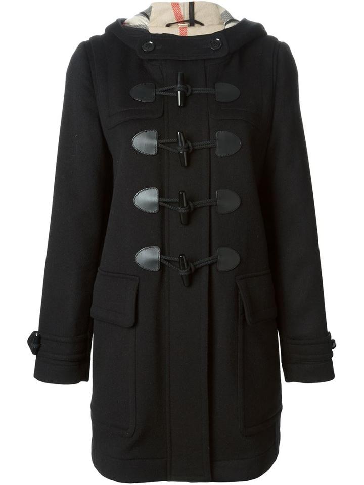 Burberry Duffle Coat, Women's, Size: 16, Black, Wool