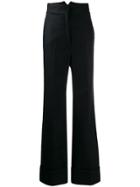 Lemaire Tailored High Waisted Trousers - Black