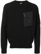 Cp Company Lens Chest Pocket Sweater - Black