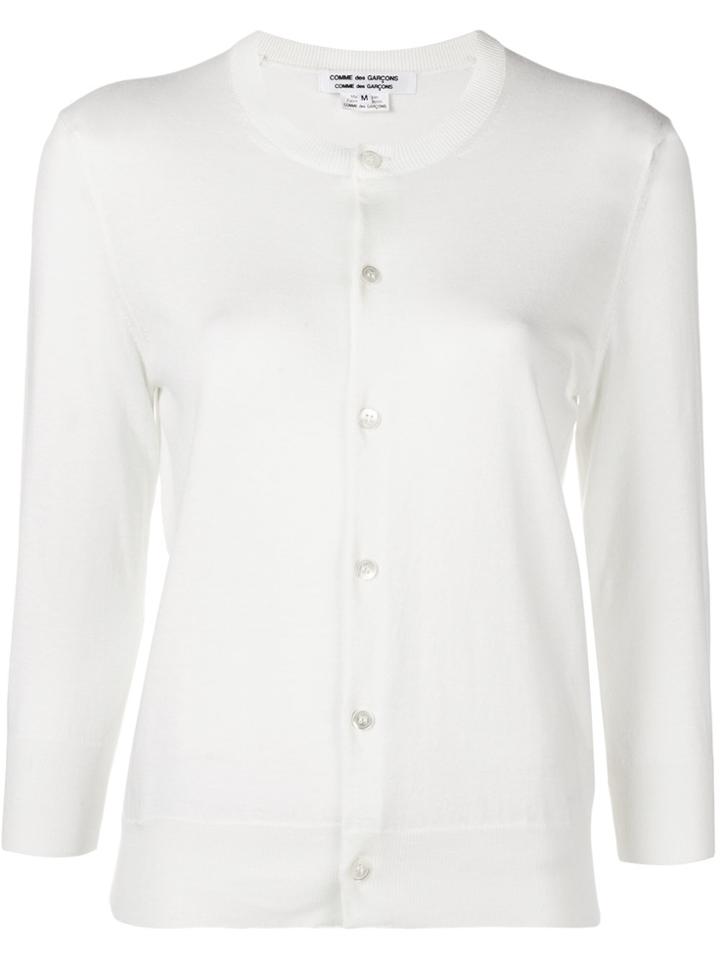 Comme Des Garçons Comme Des Garçons Classic Button Cardigan - White
