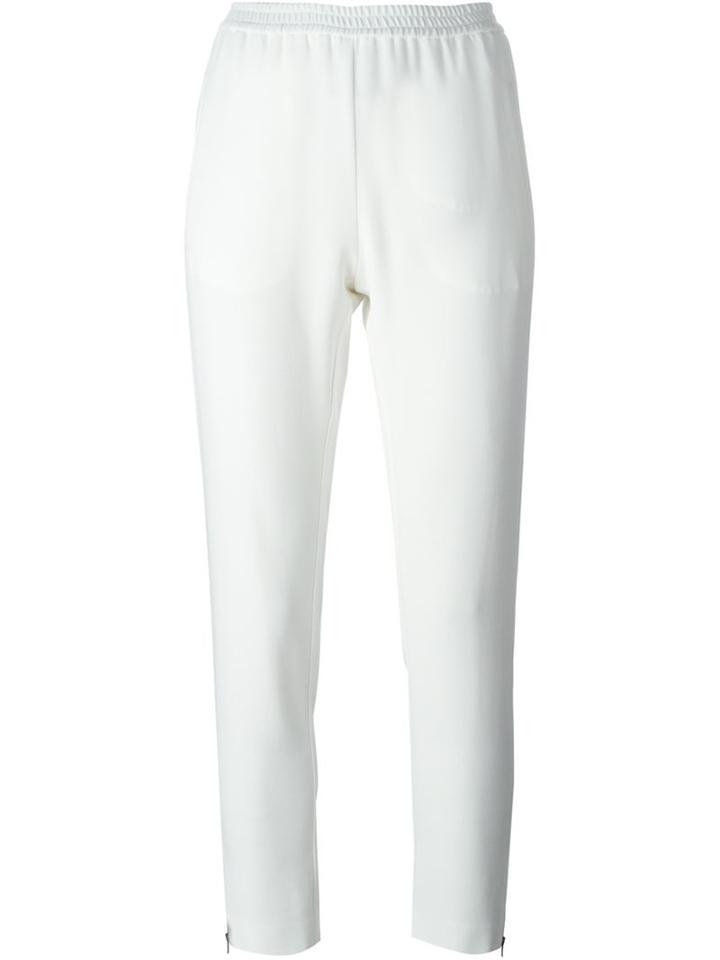 Stella Mccartney Tamara Trousers, Women's, Size: 38, White, Spandex/elastane/acetate/rayon