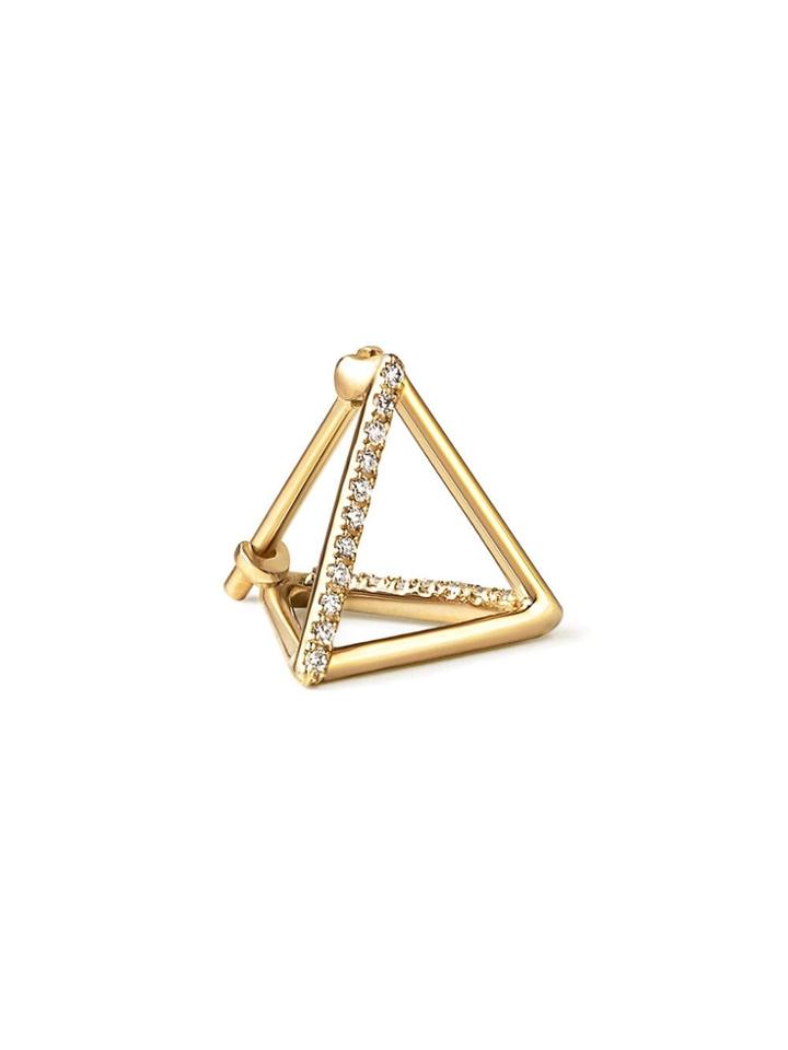 Shihara Diamond Triangle Earring 10 (02) - Metallic