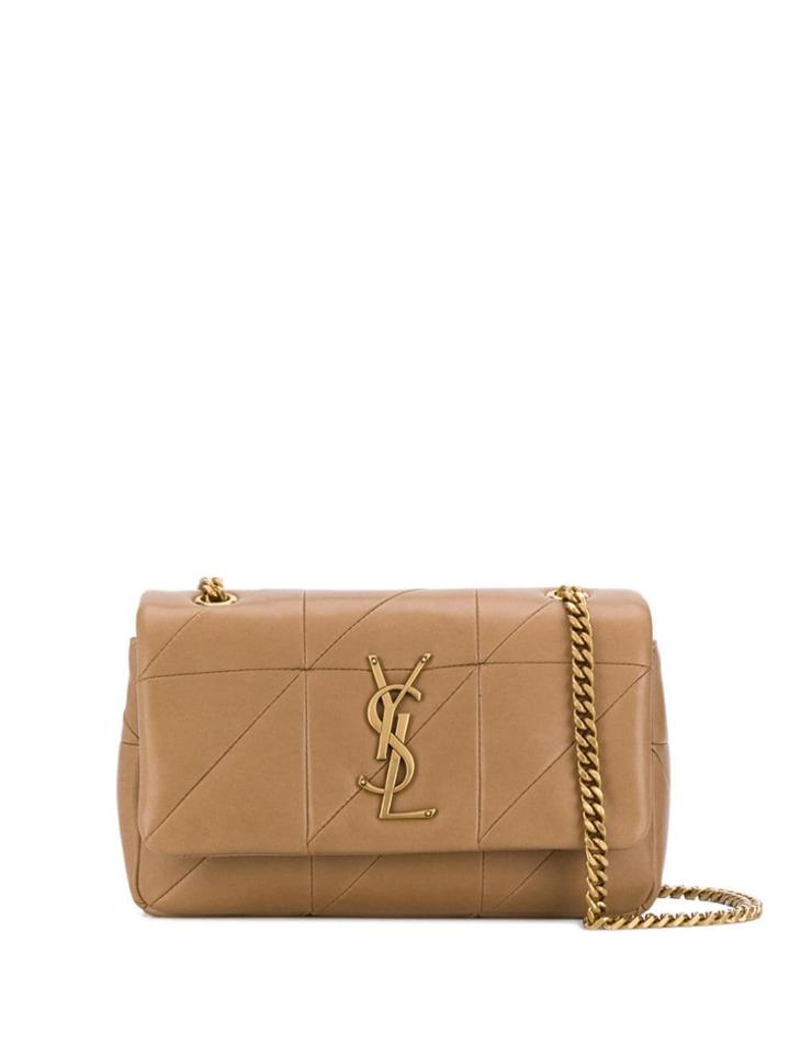Saint Laurent Quilted Shoulder Bag - Brown