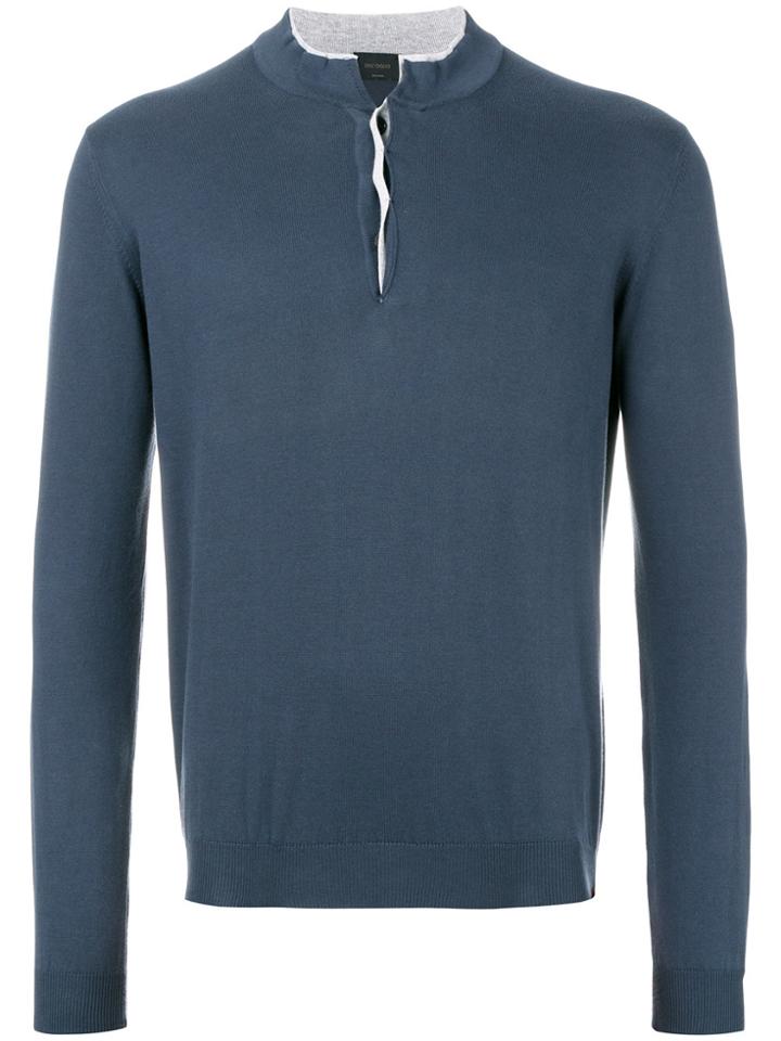Dell'oglio Henley Jumper - Blue