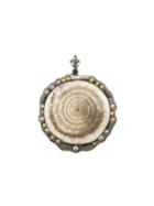 Loree Rodkin Round Shell Diamond Pendant - Brown
