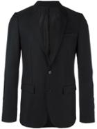 Wooyoungmi One Button Dinner Jacket, Men's, Size: 48, Black, Polyester/rayon/mohair/wool