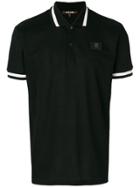 Roberto Cavalli Logo Plaque Polo Shirt - Black