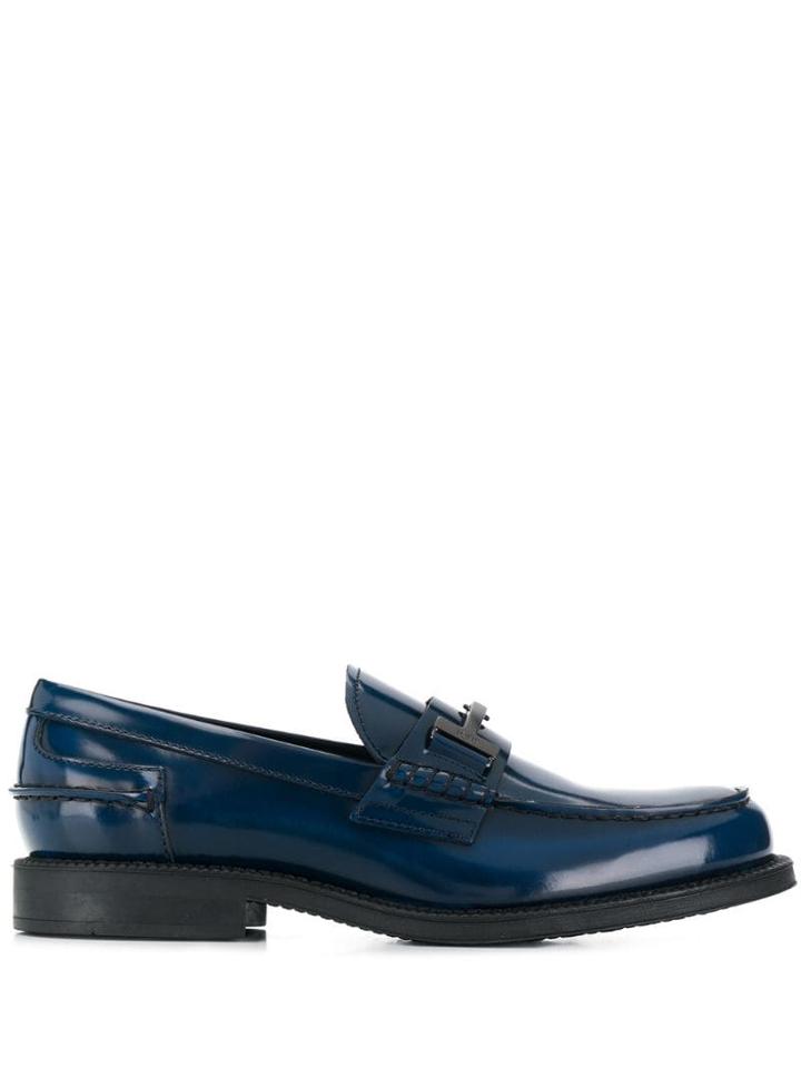 Tod's Double T Detail Loafers - Blue