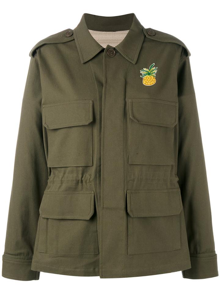 Ava Adore - 'swimming' Tassel Back Jacket - Women - Cotton/polyamide/polyester/polyacrylic - 38, Women's, Green, Cotton/polyamide/polyester/polyacrylic