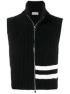 Mrz Zipped Knit Vest - Black