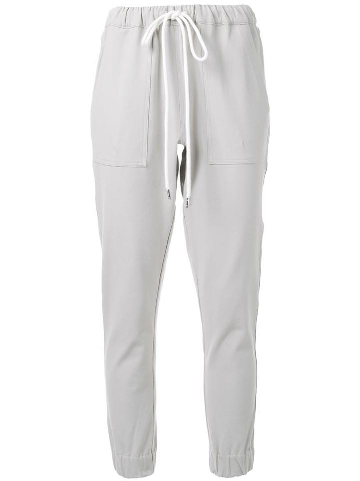 Bassike Utility Pants, Women's, Size: 8, Grey, Cotton/elastodiene