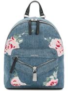 Diesel Embroidered Denim Backpack - Blue