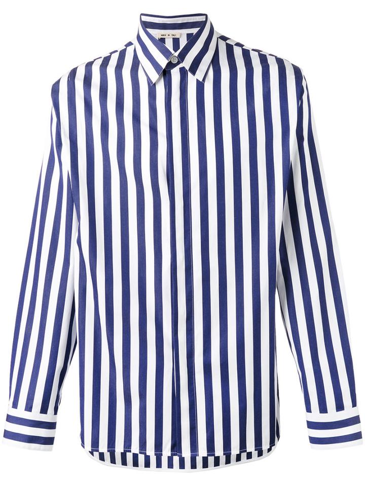 Marni - Striped Boxy Shirt - Men - Cotton - 48, Blue, Cotton