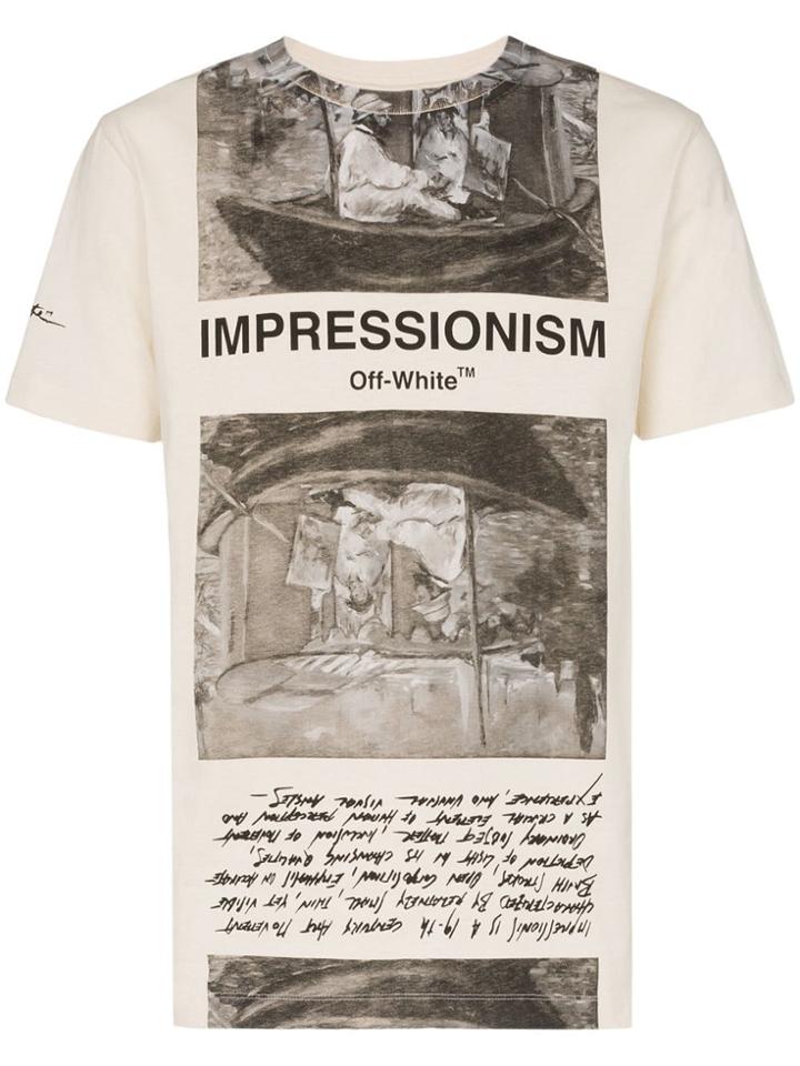 Off-white Newspaper Printed T-shirt
