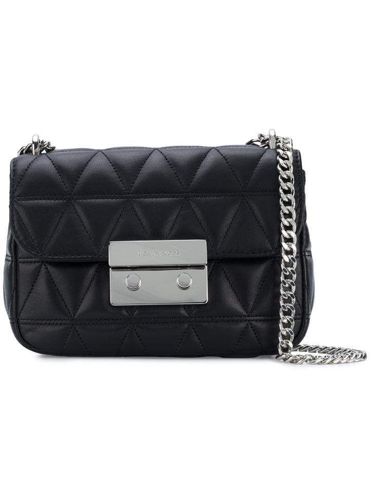 Michael Michael Kors Sloan Small Quilted Shoulder Bag - Black