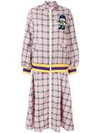 Ultràchic Soldier Patch Tartan Dress - Pink & Purple