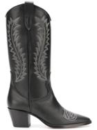 Paris Texas Vitello Boots - Black