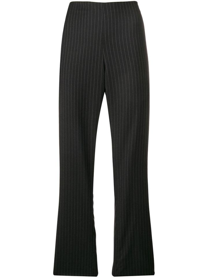 Romeo Gigli Vintage Pinstriped Trousers - Grey