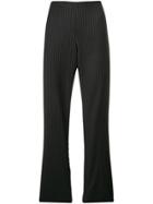 Romeo Gigli Vintage Pinstriped Trousers - Grey