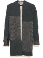 By Walid Alex Floral Crochet Coat - Grey