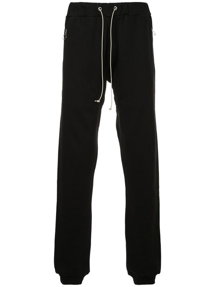 Mr. Completely Drawstring Fitted Trousers - Black