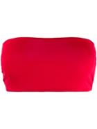 Alexandre Vauthier Stretch Tube Top - Red