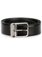 Classic Belt, Men's, Size: 100, Black, Nappa Leather, Dolce & Gabbana
