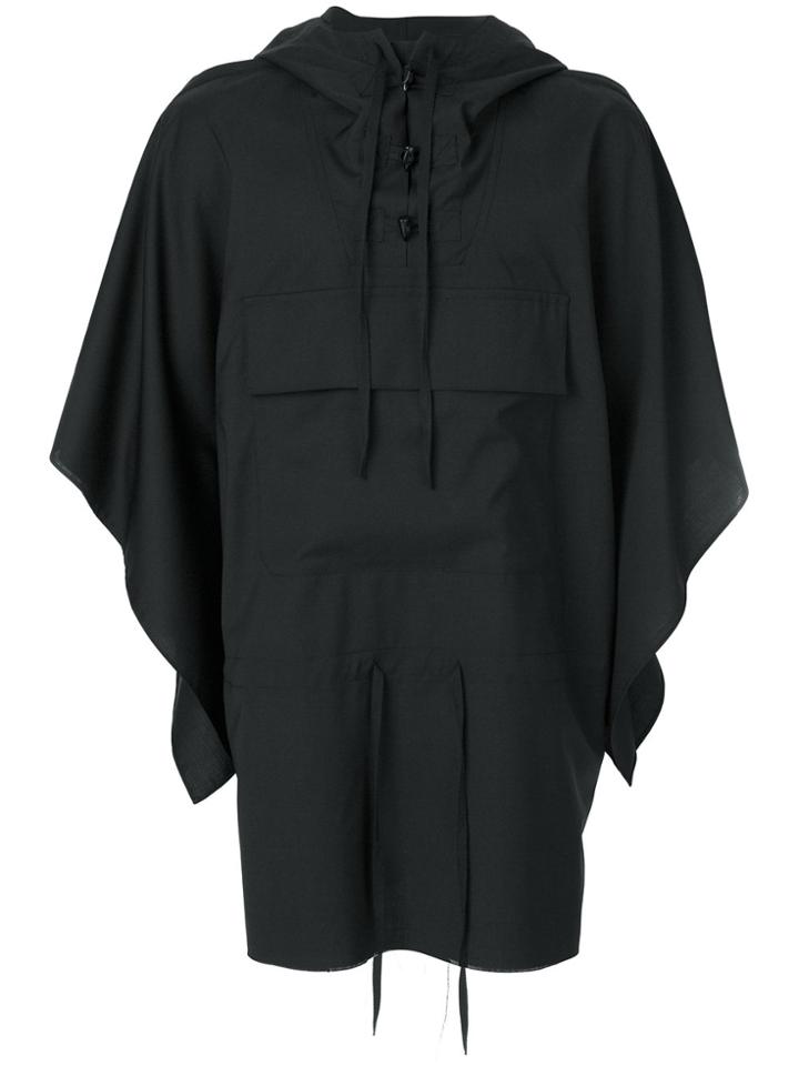 Moohong Drawstring Waist Hoody - Black