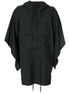 Moohong Drawstring Waist Hoody - Black