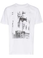 Languages Car Park Print Cotton T Shirt - White