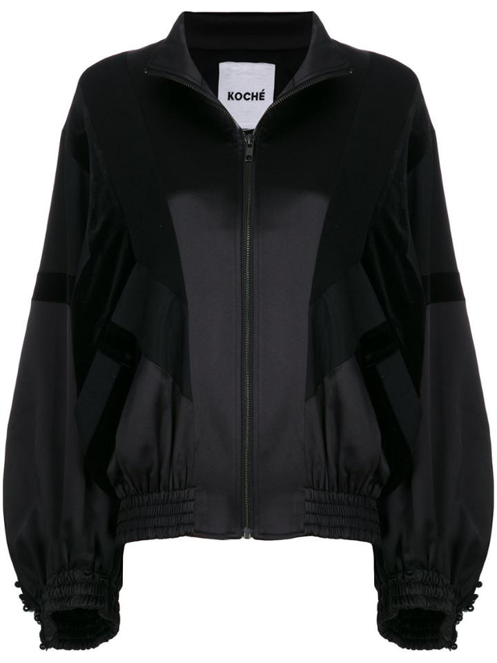 Koché Zipped Bomber Jacket - Black