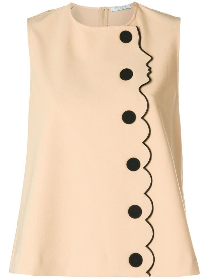 Vivetta Embroidered Face Blouse - Black