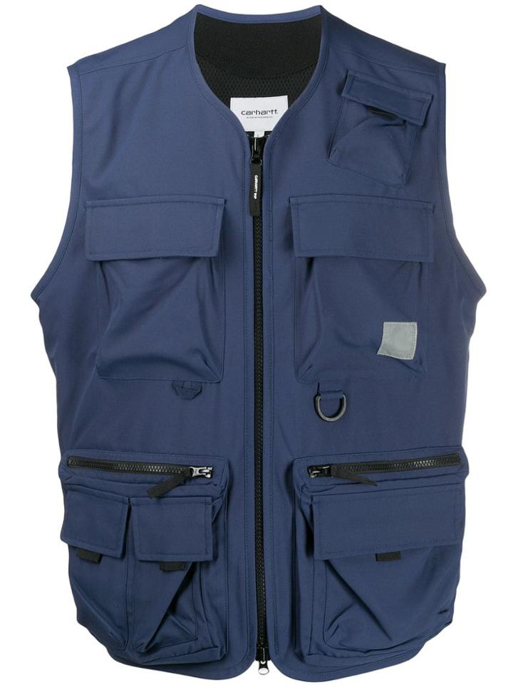 Carhartt Heritage Multiple Front Pocket Gilet - Blue