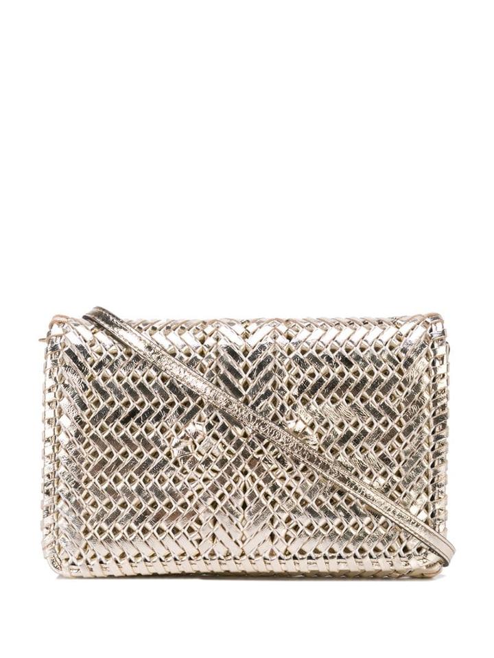 Anya Hindmarch Woven Cross Body Bag - Silver
