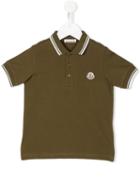 Moncler Kids Classic Polo Shirt, Toddler Boy's, Size: 4 Yrs, Green