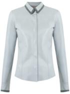 Talie Nk - Leather Shirt - Women - Leather - 38, Grey, Leather