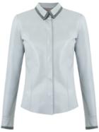 Talie Nk - Leather Shirt - Women - Leather - 38, Grey, Leather