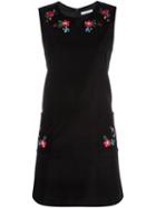 Vivetta 'giacinto' Shift Dress, Women's, Size: 44, Black, Polyester/acetate/cotton/spandex/elastane