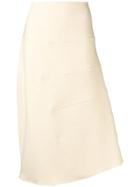 Jil Sander Asymmetric Midi Skirt - Neutrals