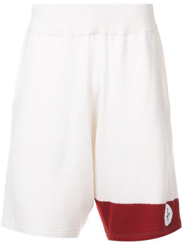 The Elder Statesman X Nba Houston Rockets Shorts - White