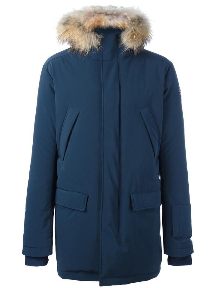 Rossignol 'gravity' Parka Coat, Men's, Size: Large, Blue, Polyamide/spandex/elastane/feather Down